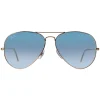 Ray-Ban Sunglasses Aviator 3025 Gold Gradient Light Blue 001/3F