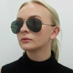 Ray-Ban Sunglasses Aviator 3025 002/58 Black Polarized