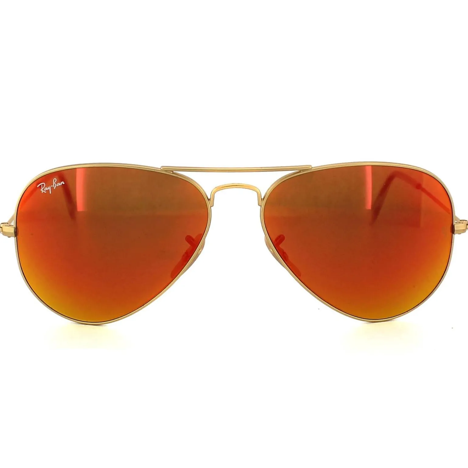 Ray-Ban Sunglasses Aviator 3025 112/69 Matt Gold Brown Mirror 58mm