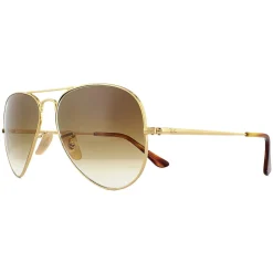 Ray-Ban Sunglasses Aviator Metal II RB3689 914751 Gold Brown Gradient