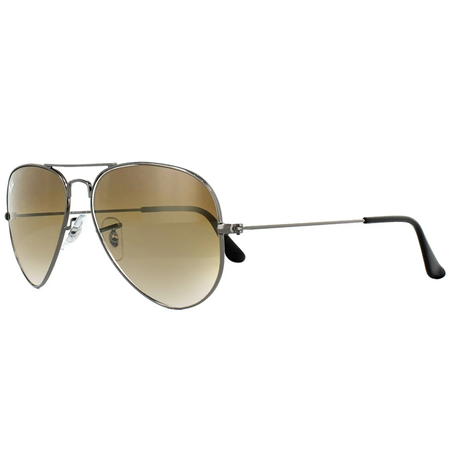 Ray-Ban Sunglasses Aviator RB3025 004/51 Gunmetal Brown Gradient Small