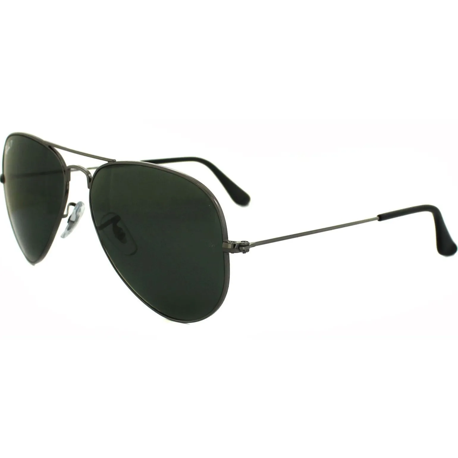 Ray-Ban Sunglasses Aviator 3025 Gunmetal Green Polarized 004/58