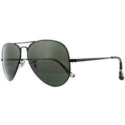 Ray-Ban Sunglasses Aviator Metal II RB3689 914831 Black Green