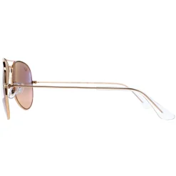 Ray-Ban Sunglasses Aviator 3025 Gold Brown-Pink Silver Mirror 001/3E 5