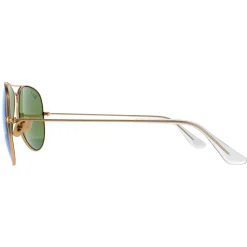 Ray-Ban Sunglasses Aviator 3025 112/4L Matt Gold Blue Mirror Polarized