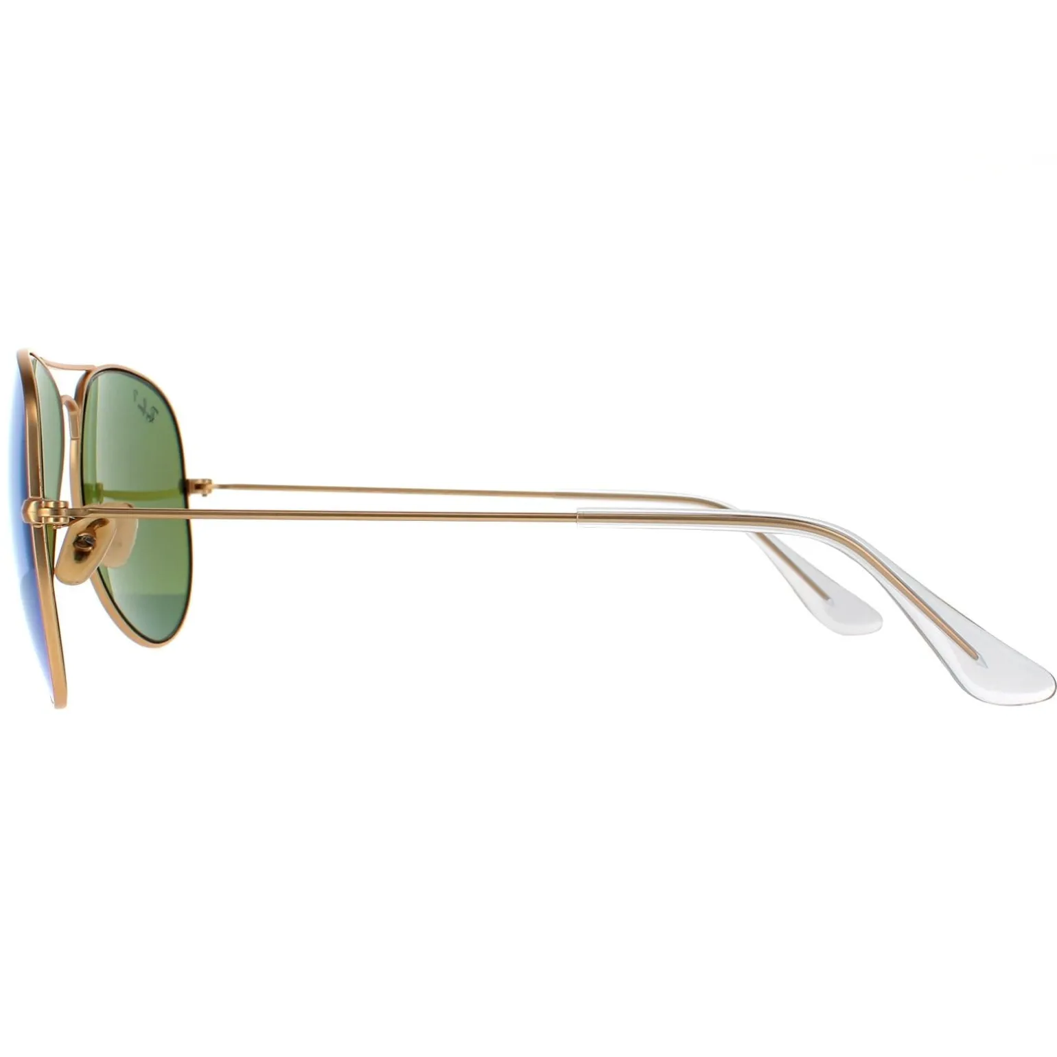Ray-Ban Sunglasses Aviator 3025 112/4L Matt Gold Blue Mirror Polarized