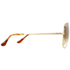 Ray-Ban Sunglasses Aviator Metal II RB3689 914751 Gold Brown Gradient