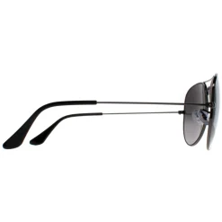 Ray-Ban Sunglasses Aviator 3025 Gunmetal Polarized Blue Gradient Grey