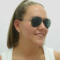 Ray-Ban Sunglasses Aviator 3025 W0879 Gunmetal Green