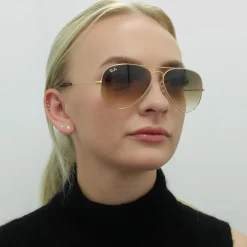 Ray-Ban Sunglasses Aviator RB3025 001/51 Gold Brown Gradient 58mm Medi