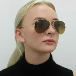 Ray-Ban Sunglasses Aviator 3025 112/85 Matt Gold Brown Gradient
