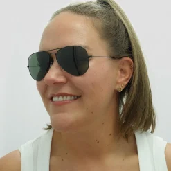 Ray-Ban Sunglasses Aviator 3025 L2823 Black Green