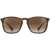Ray-Ban Sunglasses Chris 4187 856/13 Rubber Havana Gradient Brown