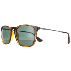 Ray-Ban Sunglasses Chris 4187 710/71 Tortoise & Gunmetal Green