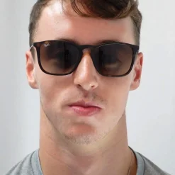 Ray-Ban Sunglasses Chris 4187 856/13 Rubber Havana Gradient Brown