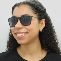 Ray-Ban Sunglasses Chris 4187 622/8G Rubber Black Gradient Grey