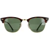 Ray-Ban Sunglasses Clubmaster 3016 W0366 Havana Green G-15 Large 51mm