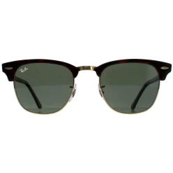 Rayban Sunglasses Clubmaster 3016 990/58 Red Havana Green Polarized La