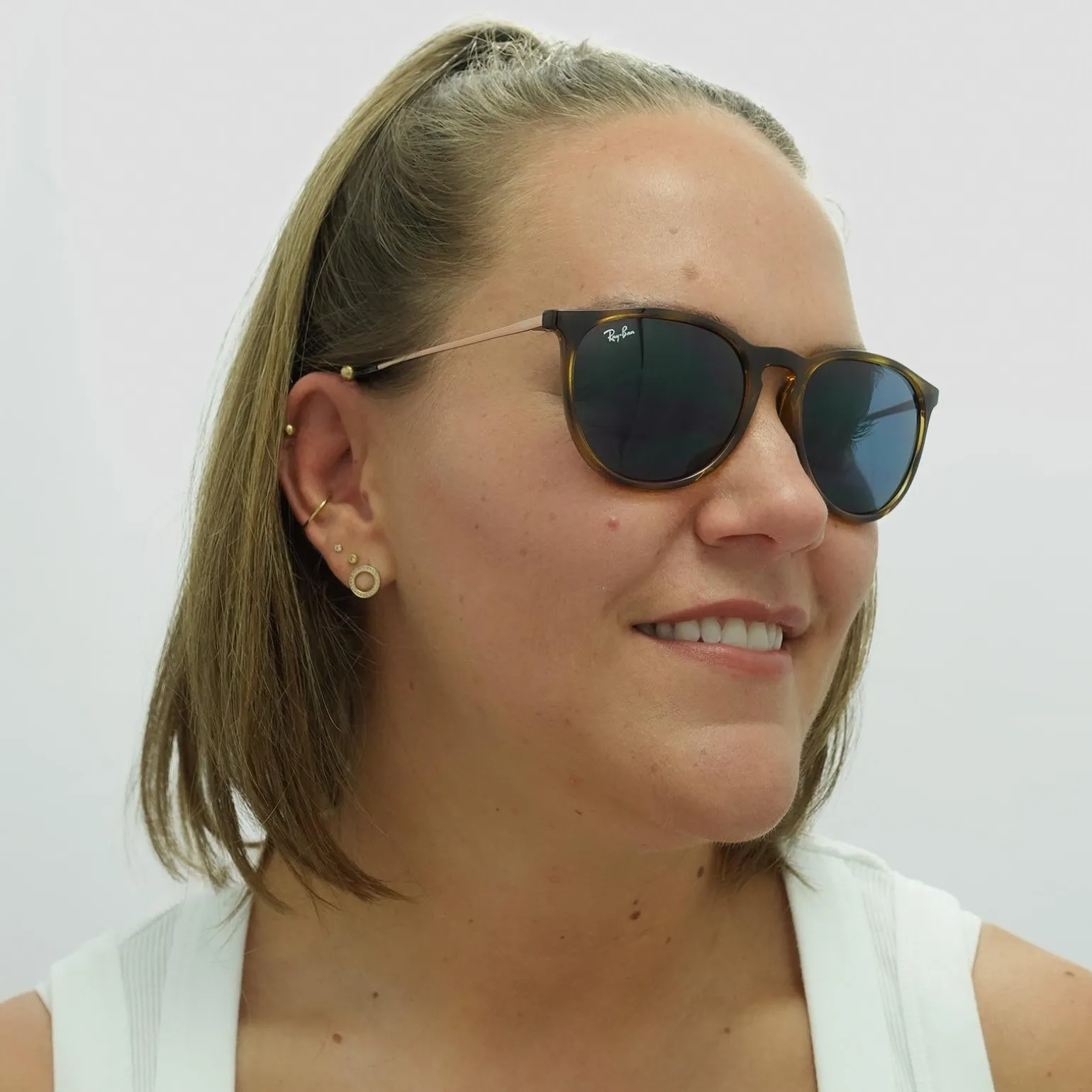Ray-Ban Sunglasses Erika 4171 639080 Havana Dark Blue