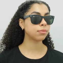 Ray-Ban Sunglasses Folding Wayfarer 4105 Black 601 50mm