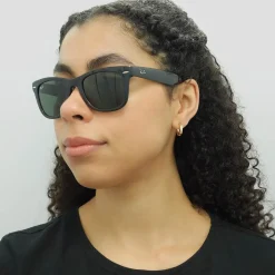Ray-Ban Sunglasses Folding Wayfarer 4105 Black 601 50mm