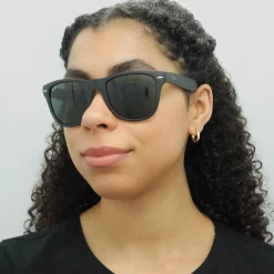 Ray-Ban Sunglasses Folding Wayfarer 4105 Matt Black Green 601S 54mm