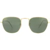 Ray-Ban Sunglasses Frank Legend RB3857 919631 Gold Green G-15