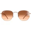 Ray-Ban Sunglasses Hexagonal RB3548N 9069A5 Polished Bronze Copper Bro