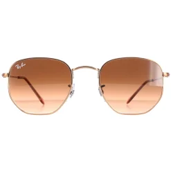 Ray-Ban Sunglasses Hexagonal RB3548N 9069A5 Polished Bronze Copper Bro