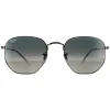 Ray-Ban Sunglasses Hexagonal RB3548N 004/71 Gunmetal Dark Grey Gradien
