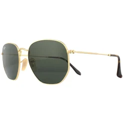 Ray-Ban Sunglasses Hexagonal 3548N 001 Gold Green