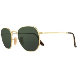 Ray-Ban Sunglasses Hexagonal 3548N 001 Gold Green G-15