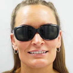 Ray-Ban Sunglasses Jackie Ohh 4101 601/58 Black Green Polarized