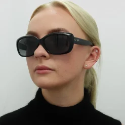 Ray-Ban Sunglasses Jackie Ohh 4101 601/T3 Shiny Black Grey Gradient Po