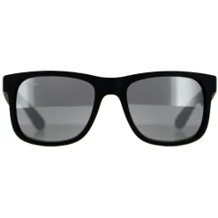 Ray-Ban Sunglasses Justin 4165 622/6G Rubber Black Grey Mirror
