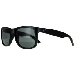 Ray-Ban Sunglasses Justin 4165 601/71 Shiny Black Green