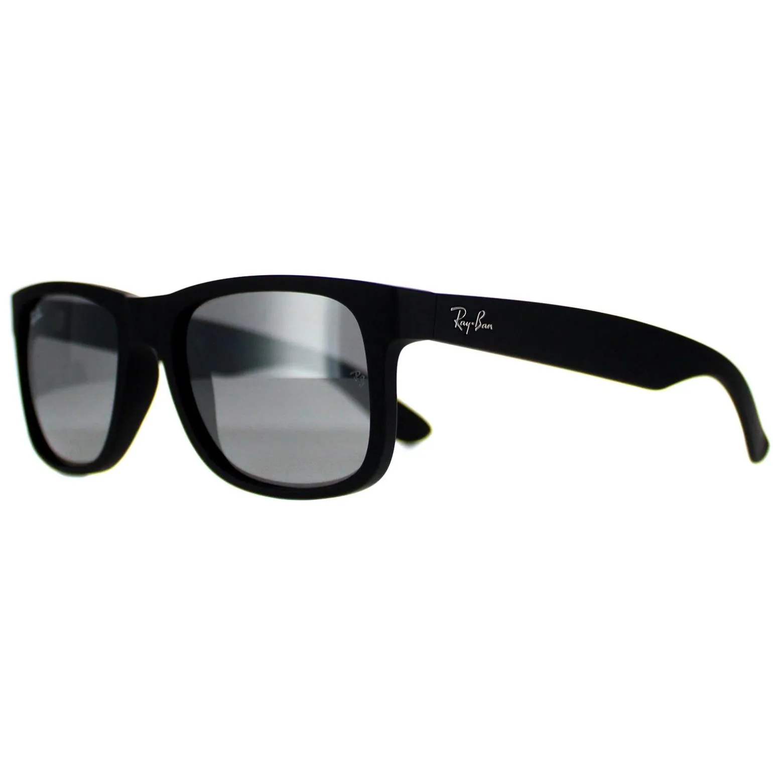 Ray-Ban Sunglasses Justin 4165 622/6G Rubber Black Grey Mirror 51mm