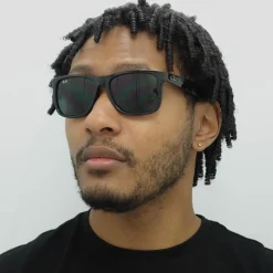 Ray-Ban Sunglasses Justin 4165 601/71 Shiny Black Green