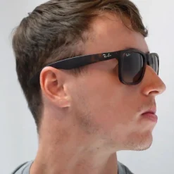 Ray-Ban Sunglasses Justin 4165 622/5A Black Gold Mirror