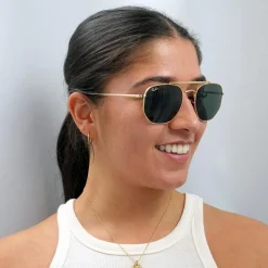 Ray-Ban Sunglasses Marshal 3648 001 Gold Green G-15