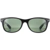 Ray-Ban Sunglasses New Wayfarer 2132 901L Black Green G-15 55mm