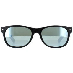 Ray-Ban Sunglasses New Wayfarer 2132 622/30 Rubber Black Silver Flash