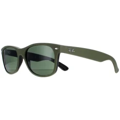 Ray-Ban Sunglasses New Wayfarer 2132 646531 Rubber Military Green on B