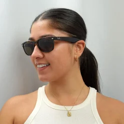 Ray-Ban Sunglasses New Wayfarer 2132 902/57 Tortoise Brown Polarized 5
