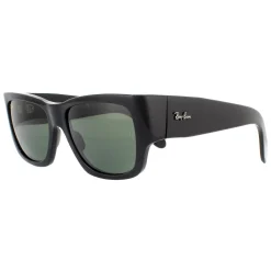 Ray-Ban Sunglasses Nomad RB2187 901/31 Shiny Black Green G-15