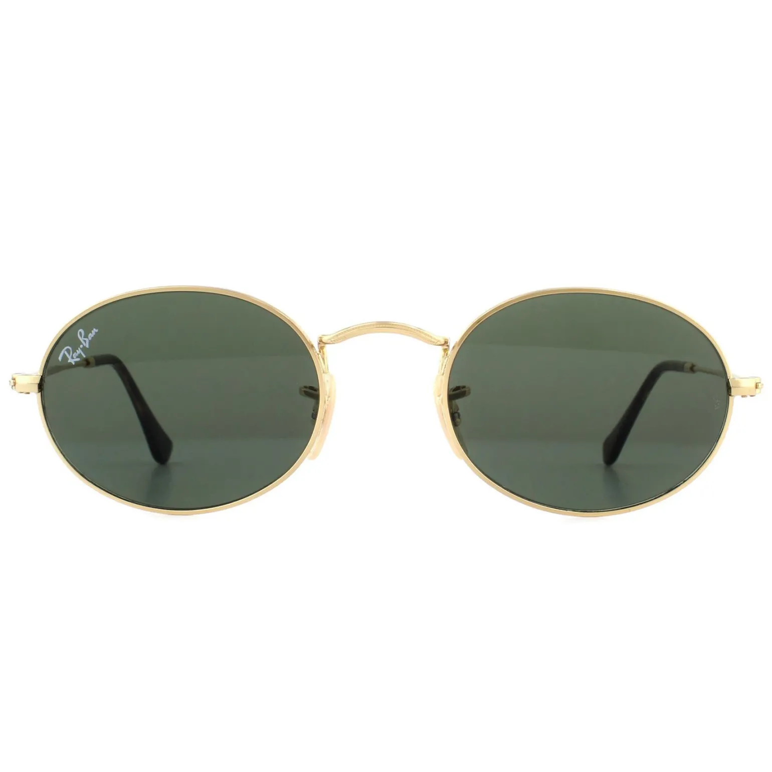 Ray-Ban Sunglasses Oval 3547N 001 Gold Green G-15