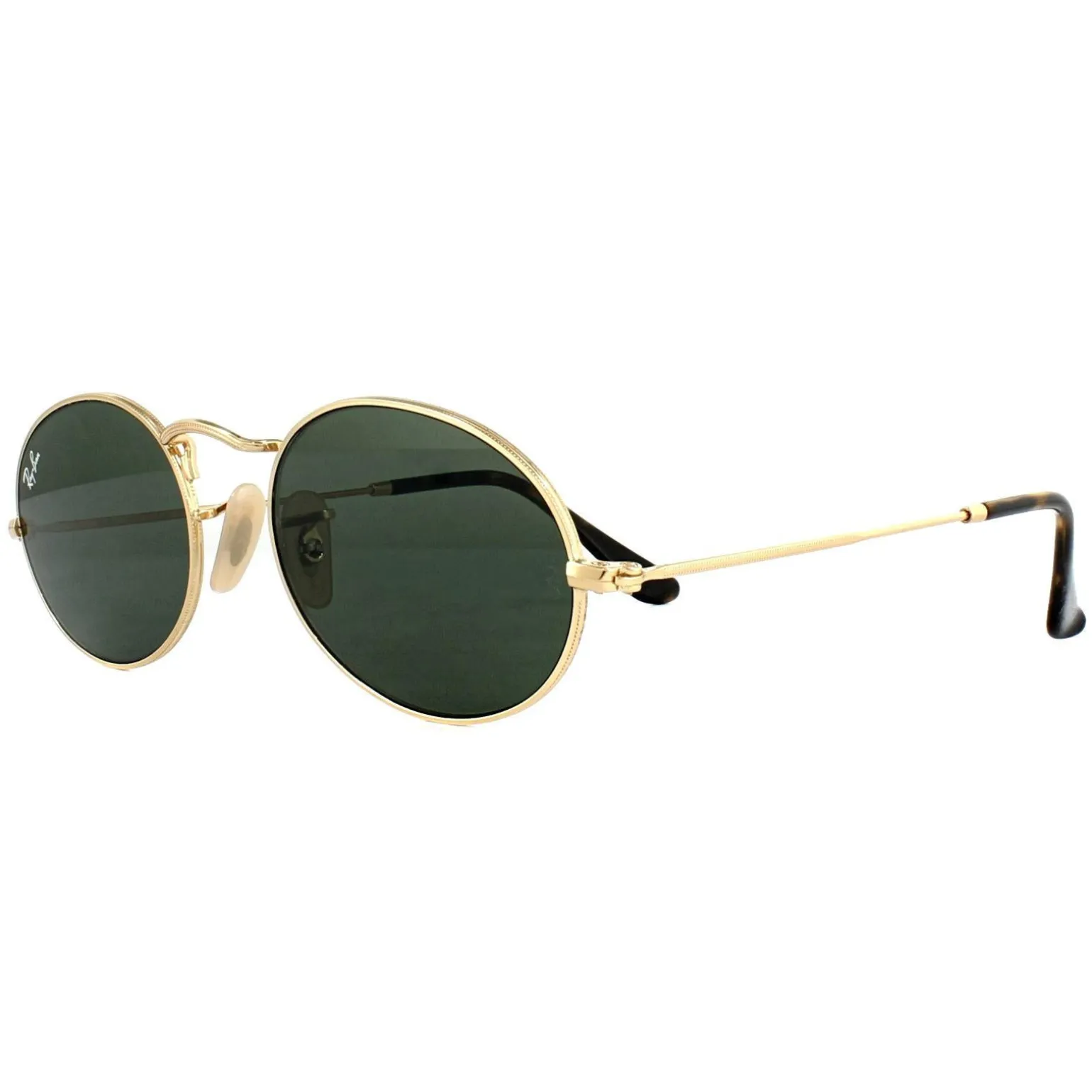 Ray-Ban Sunglasses Oval 3547N 001 Gold Green G-15