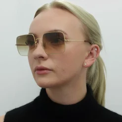 Ray-Ban Sunglasses RB1971 914751 Gold Light Brown Gradient