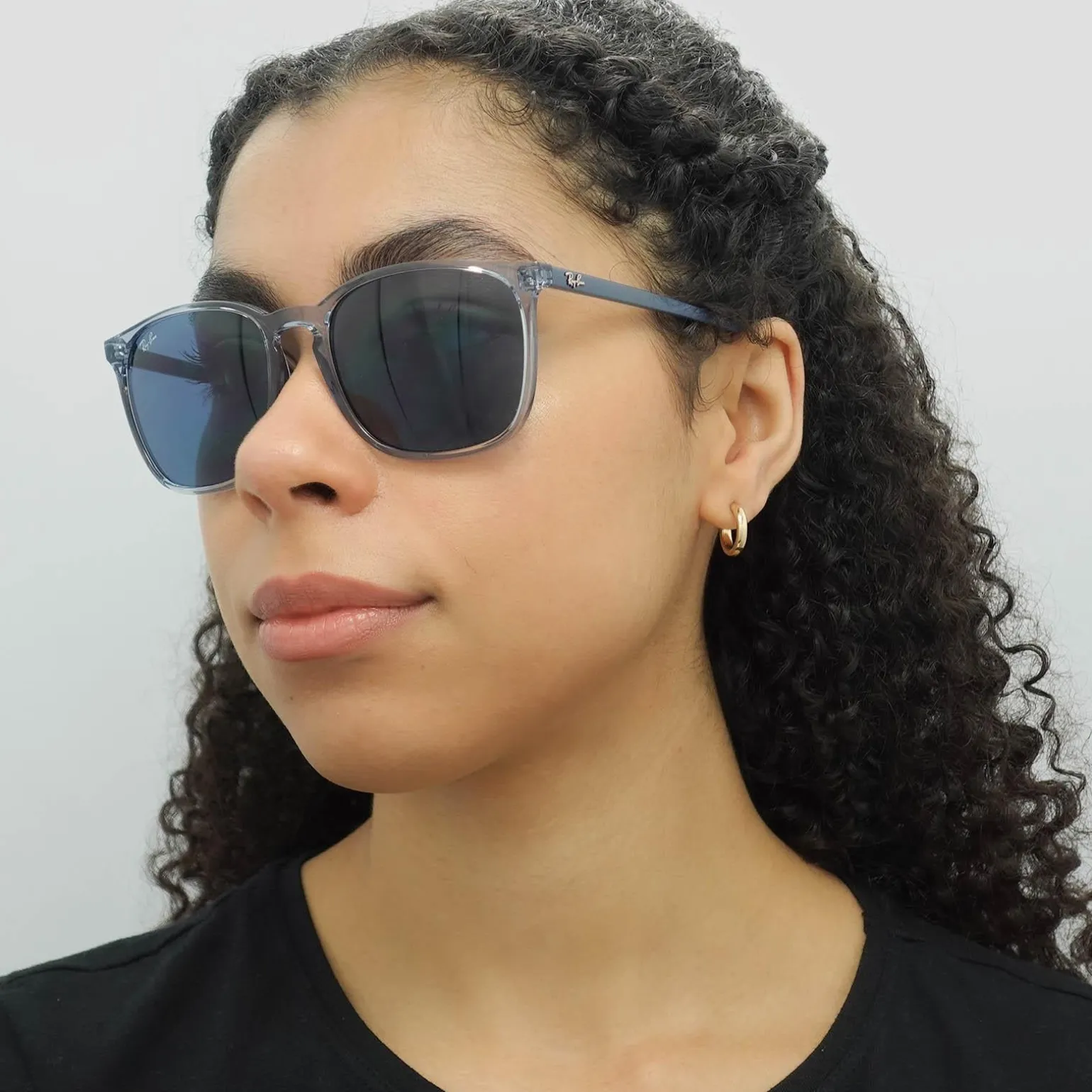 Ray-Ban Sunglasses RB4387 639980 Transparent Blue Blue Gradient
