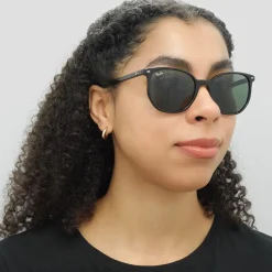 Ray-Ban Sunglasses RB2197 Elliot 901/31 Polished Black G15 Green